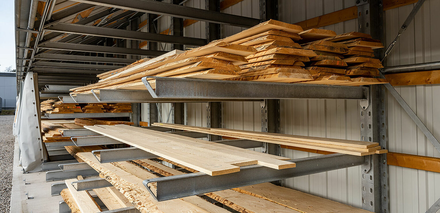 Kragarmregale Holzbranche